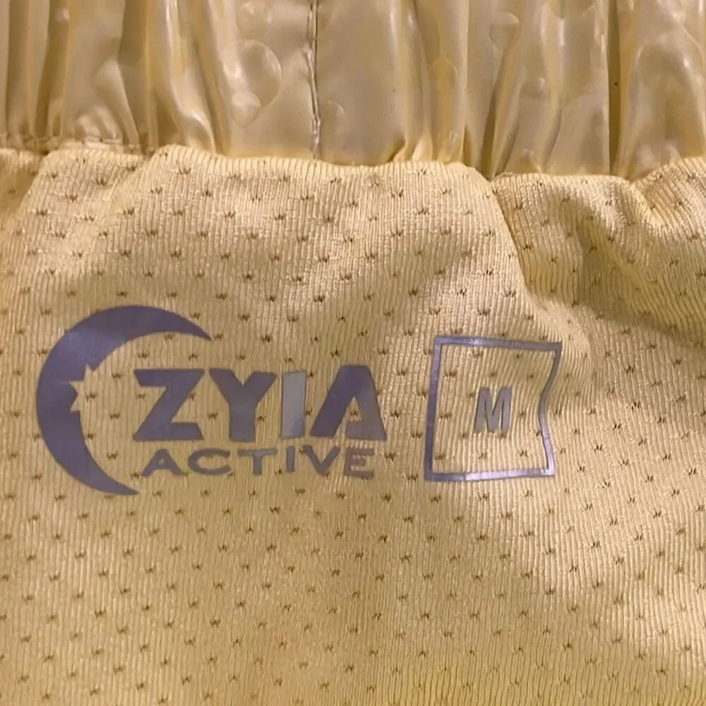Zyia‎ Active Lemon Fizzy Bubble Shorts Medium